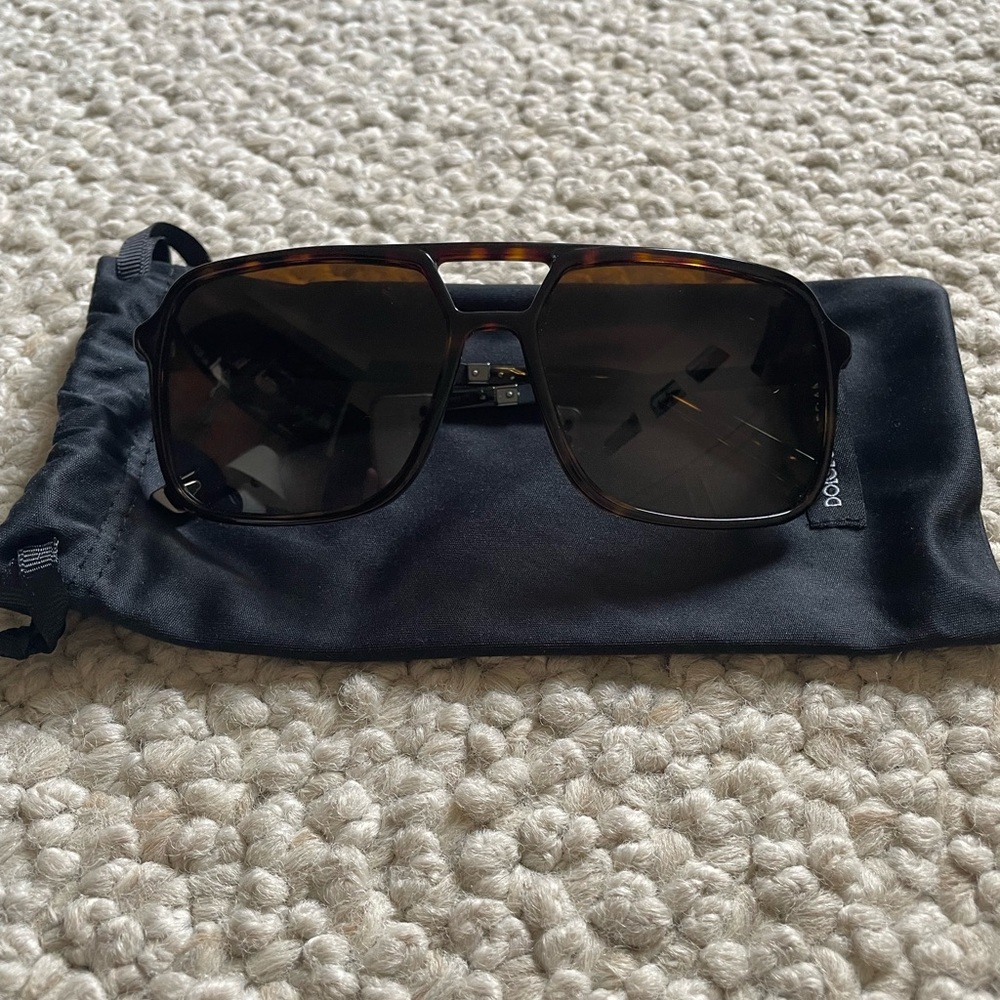 Dolce & Gabbana Men’s Basalto Collection - Tortise Aviators (polarized)